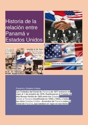Historia De La Relacion Entre Panama Y Estados Unidos1