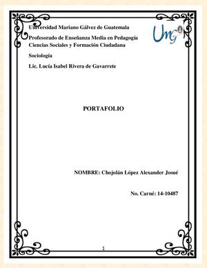 Portafolio Sociologia Umg