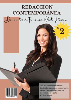 Nota Interior. Documento de transmisión