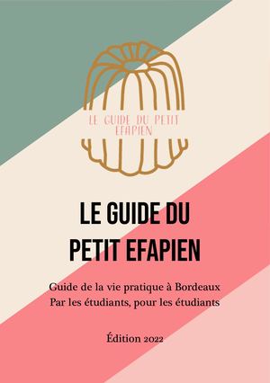 Guide Du Petit Efapien DUFLOS - GÉRAULT - GOUDIGAN - MANFREDI