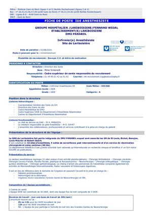 LRB - Fiche de poste IADE