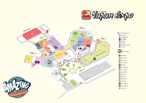 Le plan de situation de Japan Expo 21