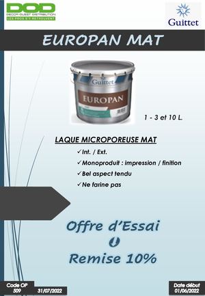 Guittet Promo Pro Europan Mat 2022