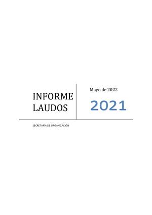 Informe Laudos 2021