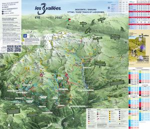 Plan VTT Les 3 Vallées - Eté 2022