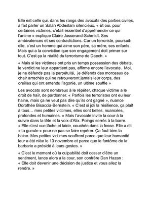 Au cent trente-quatrième jour d'audience