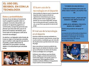 Triptico Beisbol