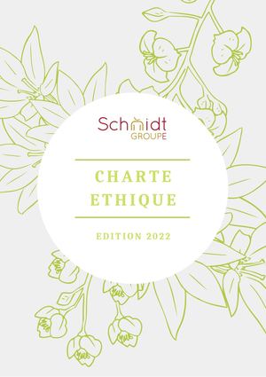 Charte éthique Schmidt Groupe - Interne