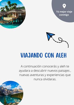 Flyer Promoción Agencia De Viajes Azul