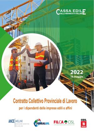 Contratto Collettivo Provinciale Avellino - Edilizia 2022