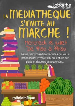 Affiche - Médiathèque Au Marché