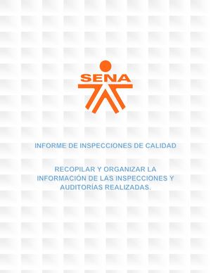 Informe De Inspecciones De Calidad Ga4