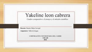 Cuadro Comparativo De Taller De Lenguas