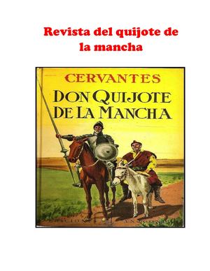 Revista Del Quijote De La Mancha Elian Peñaloza