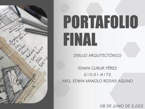 Portafolio Final, Dibujo Arquitectónico