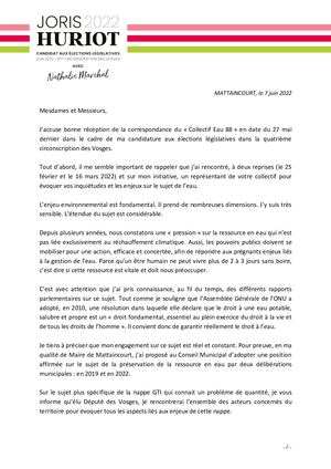 4 Huriot Lettre Collectif Eau 88