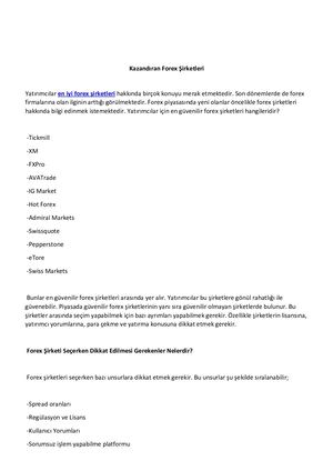Kazandiran Forex Sirketleri 5