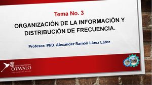 Tema 3 Organización De La Información Y Distribución De Frecuencias Ejercicios