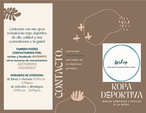 Folleto Tríptico De Clases Particulares De Cerámica Orgánico Beige