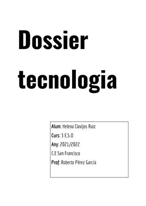 Dossier Tecnologia Helena Clavijos Ruiz Documentos De Google