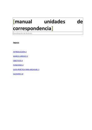 Funciones de las Unidades de correspondencia