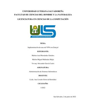 Implementación de red VPN con Zentyal y OpenVPN | Grupo 2 - ASI
