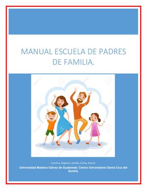 Manual. Escuela de padres de familia