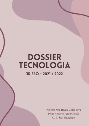 Dossier tecnologia 3r ESO