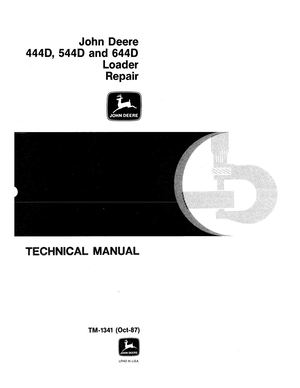 John Deere 444D, 544D And 644D Loader Repair Technical Manual