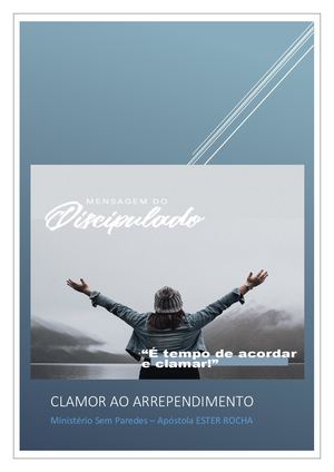 Clamor Pelo Arrependimento Ministério Sem Paredes Apostola Ester Pdf 3