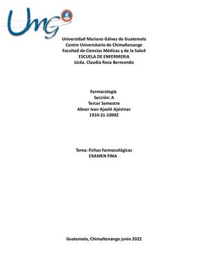 Ficha Farmacológica