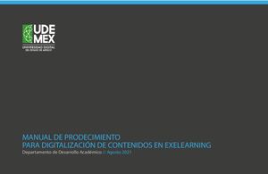 Manual De Procedimiento Para Digitalización De Contenidos En Exe Learning