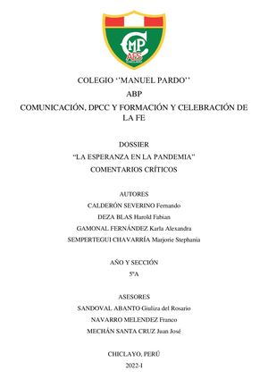 Dossier Final Mejorado II Bimestre