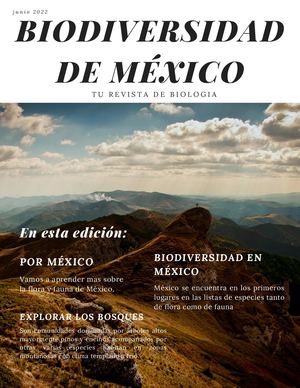 Bidiversidad De México 2 0