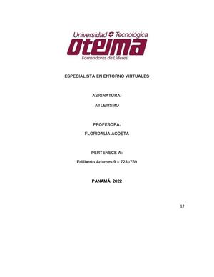 Planificacion Modelo Addie Atletismo