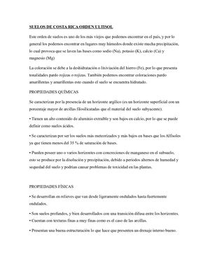 Suelos De Costa Rica Orden Ultisol