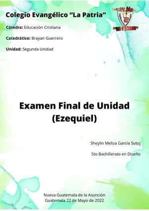Examen Final De Unidad Sheylin Meliza García Sutuj 5to Bachillerato En Diseño Nueva