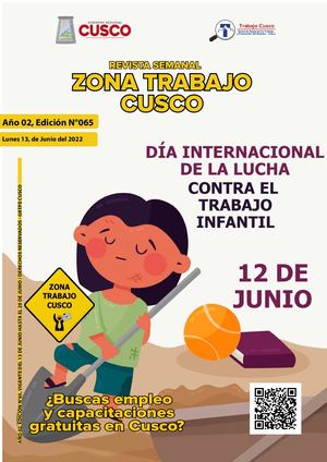 Revista Zona Trabajo Cusco Edicion 65