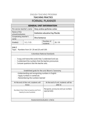 English Teaching Program