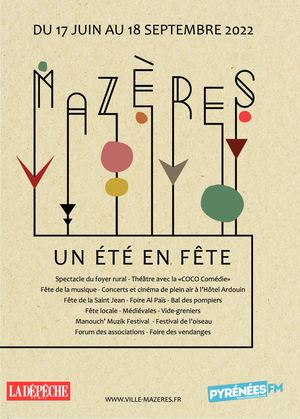 Plaquette 2022 « Mazères, un été en fête »