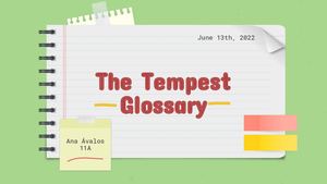 Glossary The Tempest By William Shakespeare (1)
