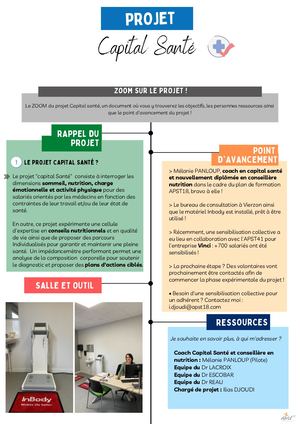Projet Capital Santé