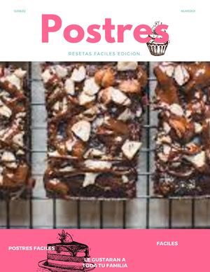 Rosa Azul Postres Alimentos Revista