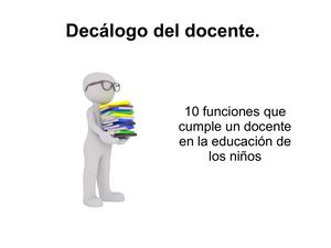 Decálogo Del Maestro