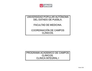 Guia De Aprendizaje Clínica Integral I Med Revisada 2022