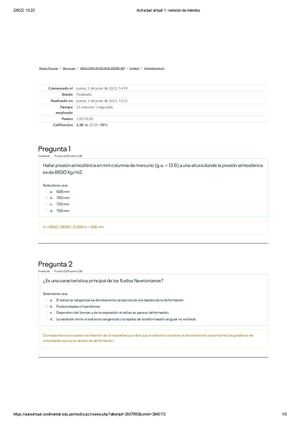 Actividad Virtual 1 Mecanica De Fluidos
