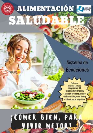 Catalogo Virtual sobre alimentación saludable - Matemática 5B FYA 5