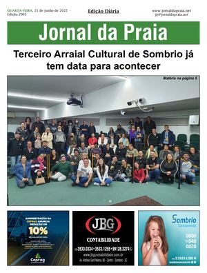 Edição 2003 Jornal da Praia