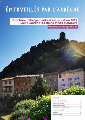 Brochure Hébergement