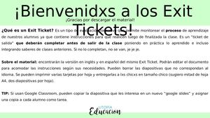 Exit Tickets